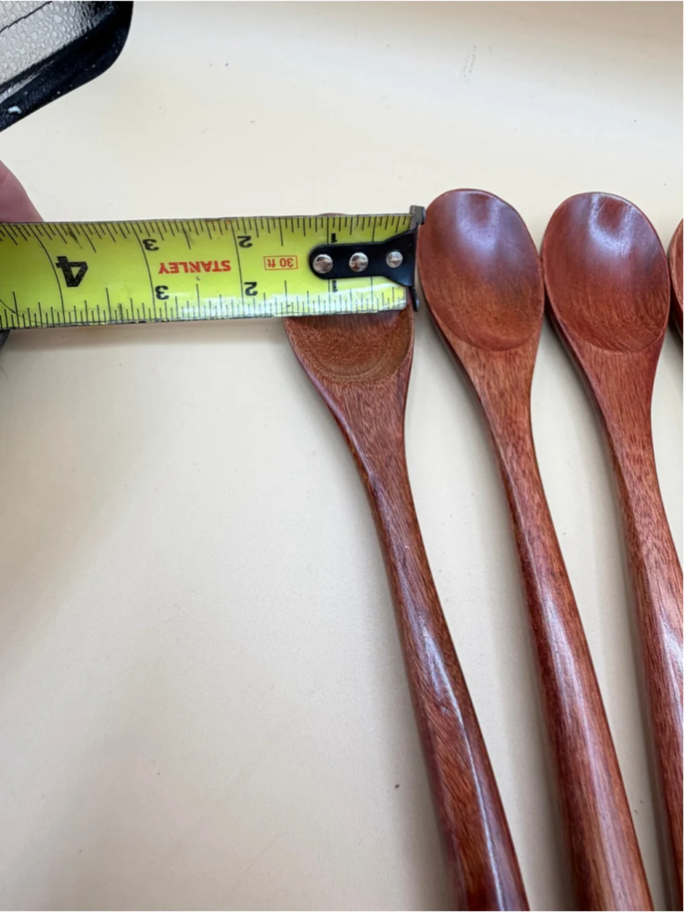 Set of 8 Wooden Flatware Utensils 4 Spoons 4 Forks 8.5